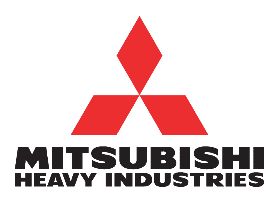 Logo van Mitsubishi Heavy Industries.